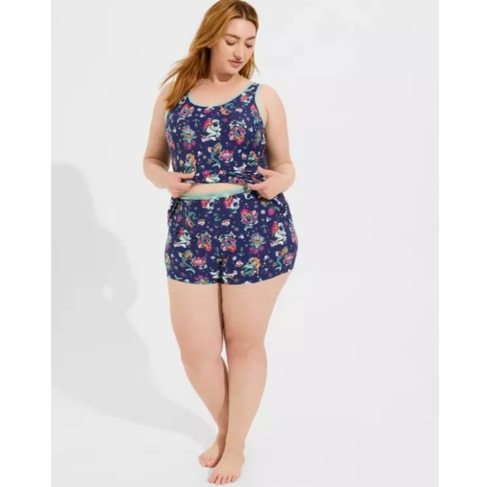 torrid Navy nautical tattoo design Tank & Short Pajama Set